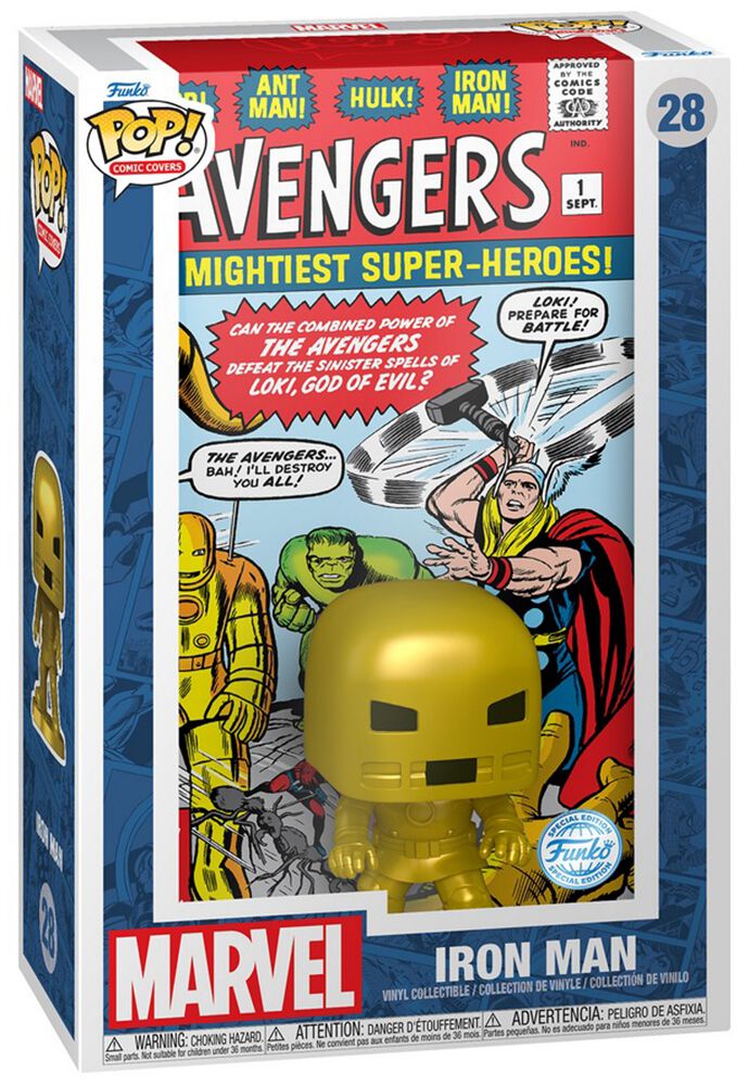 Funko Pop! Comic,book Cover With Case:marvel - Iron Man - Target,special Edition