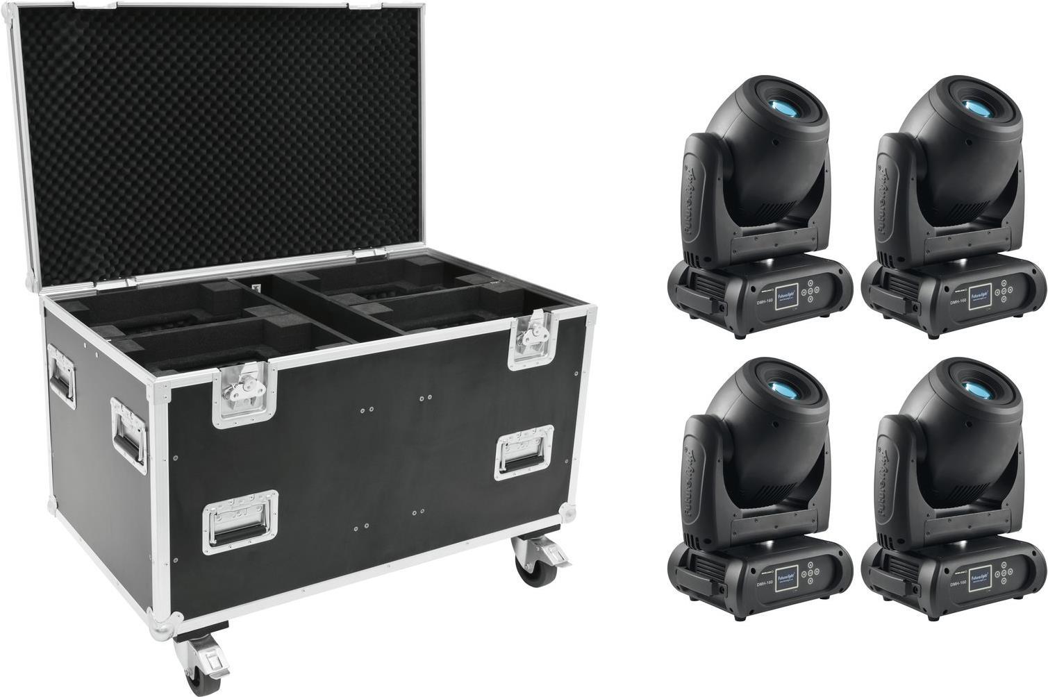 futurelight set 4x dmh-160 mk2 + case mit rollen (20000942)