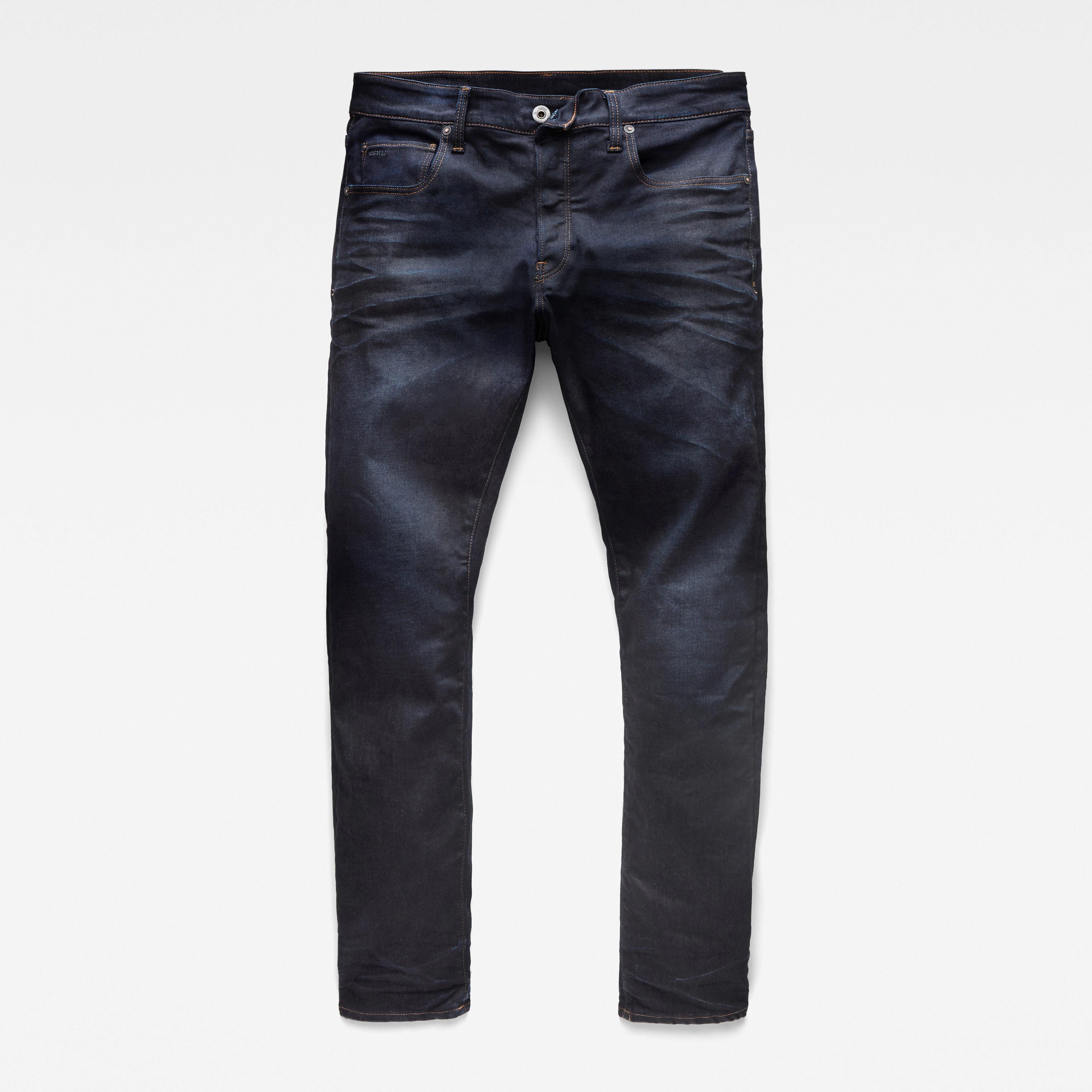 g-star gerade konisch zulaufende jeans 3301 bleu
