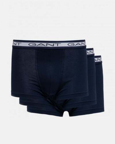 Gant Herren Boxer Shorts, 3er Pack - Basic Trunks 3-pack, Cotton Stretch, Uni...