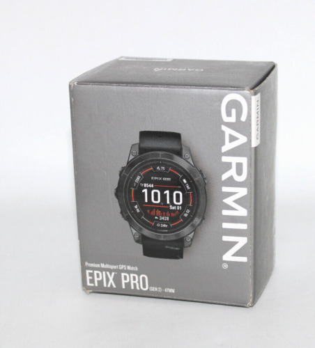 Garmin Epix Pro (gen 2), 47mm, Glass, Slate Gray, Black, Emea/aus/nz/afr/sam