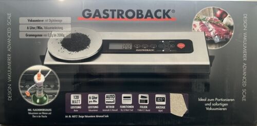 gastroback design vakuumierer advanced scale silber/schwarz