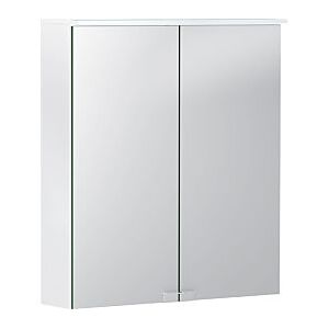 Geberit Option Basic Spiegelschrank M. Beleuchtung 2 Türen 60x67,5x14cm Weiß