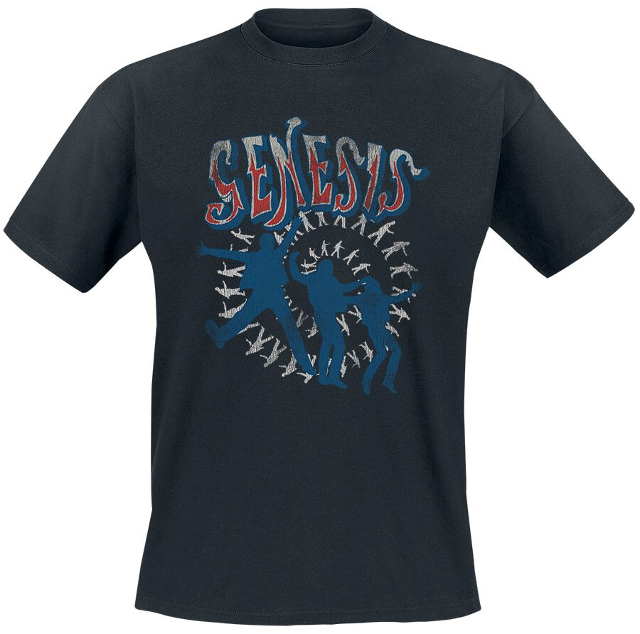 genesis t-shirt - spiral jump - s bis xxl - fÃ¼r mÃ¤nner - grÃ¶ÃŸe xxl - - lizenziertes merchandise! schwarz