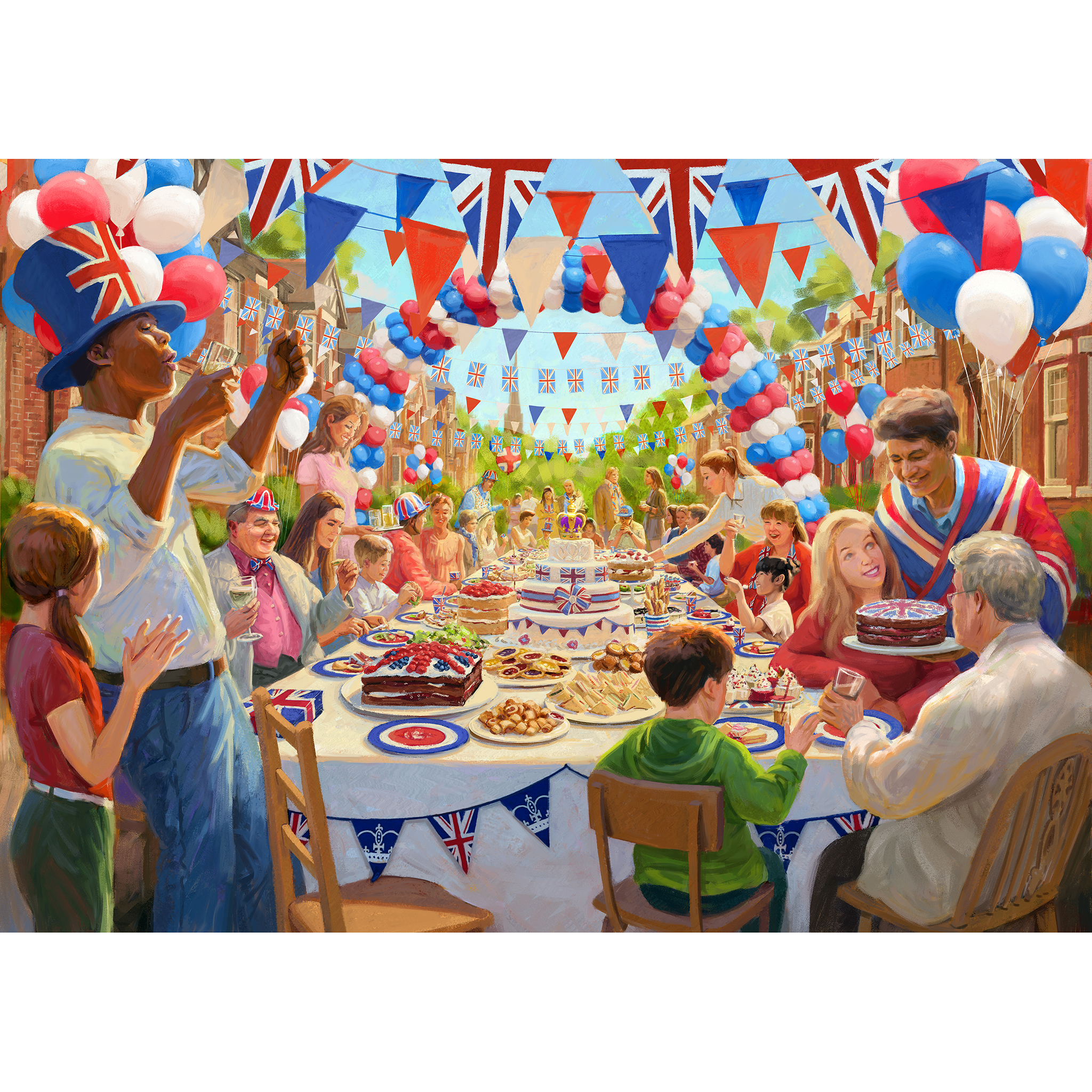 gibsons 4 puzzles - royal celebrations 500 teile puzzle -g5061