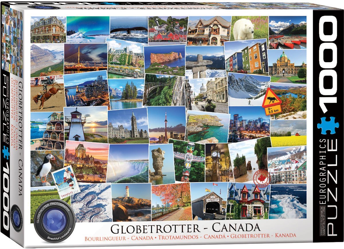 Globetrotter Canada . Eurographics-puzzle . Anzahl Teile: 1000 . Neu