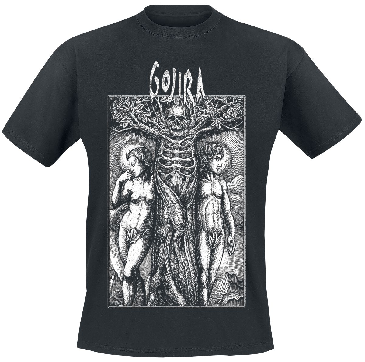 gojira t-shirt - tree skelly - s bis xxl - fÃ¼r mÃ¤nner - grÃ¶ÃŸe s - - lizenziertes merchandise! schwarz