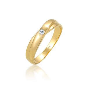 Goldring Ring Verlobungsring Gold 585 Gelbgold Diamant Brilliant Edel Elli