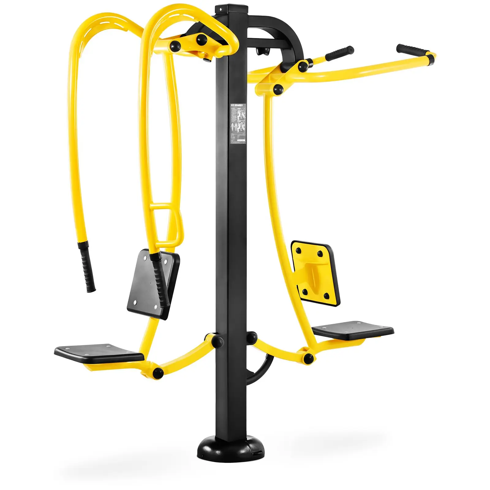 gymrex outdoor fitnessgerät kraftstation - bis 130 kg - stahl