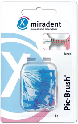 hager pharma gmbh miradent pic-brush large interdentalbÃ¼rsten blau