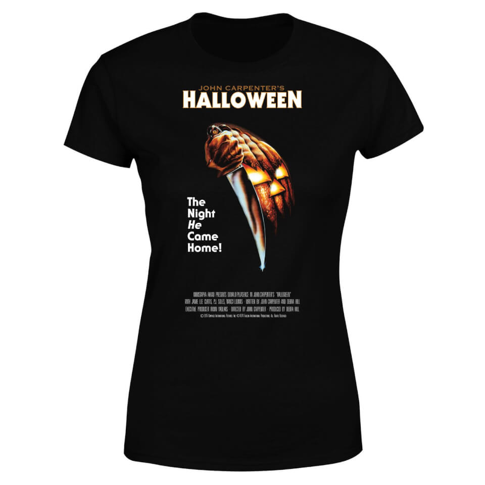 halloween poster damen t-shirt - - l schwarz donna
