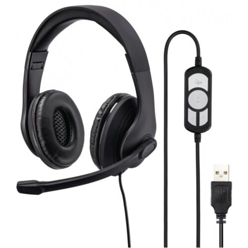 Hama Hs-usb300 Pc Office Headset, Usb, Stereo, Black