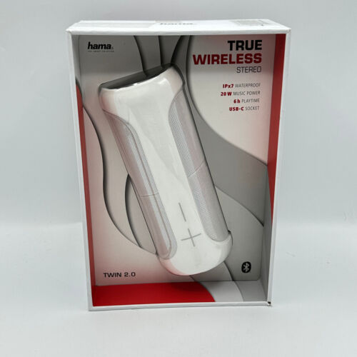 Hama Twin 2.0 Mobiler Bluetooth-lautsprecher - Weiß (00188221)