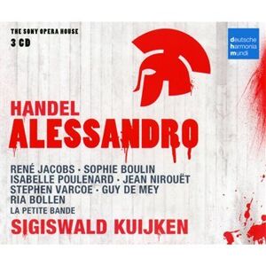 Handel: Alessandro. Sigiswald Kuijken, 3cd Sony Opera House. Rene Jacobs... 