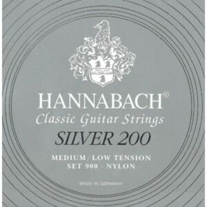 Hannabach 900 Silver 200 - Saiten Für Konzertgitarre, Medium/low - Medium/high