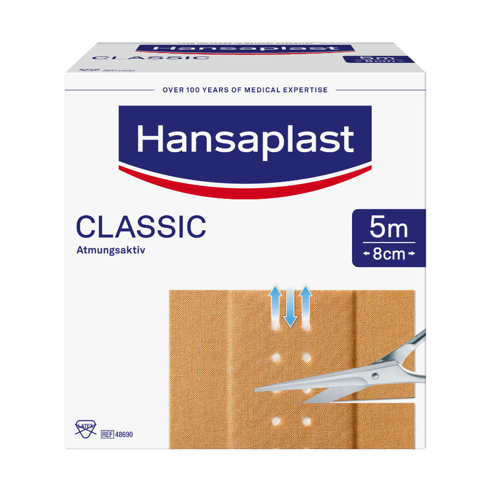 Hansaplast Pflaster Classic 7577582 8cmx5m
