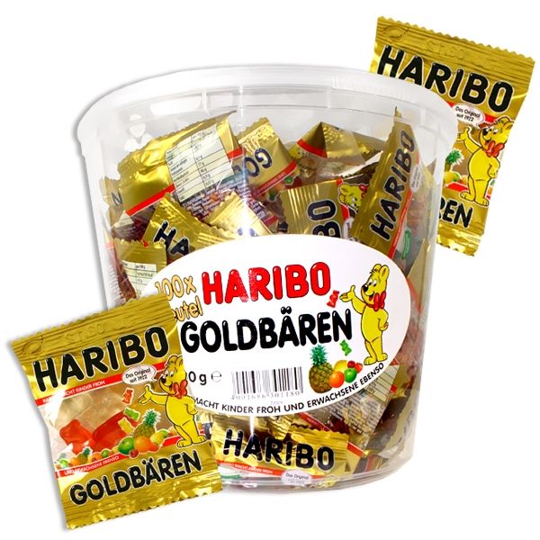 Haribo - Goldbären - 6x 100 Minibeutel