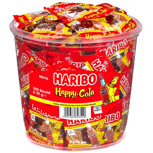 Haribo - Happy Cola - 6x 100 Minibeutel