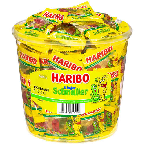 Haribo - Kinder Schnuller - 6x 100 Minibeutel