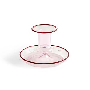Hay Flare Kerzenhalter Kerzenständer Teelichthalter Ø 11 X H 7,5 Cm Glas Pink 