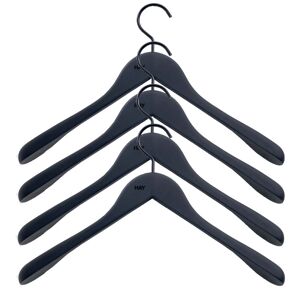 hay kleiderbÃ¼gel set soft coat hanger wide black