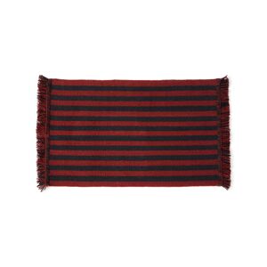 Hay - Stripes And Stripes Wool Teppich, 95 X 52 Cm, Cherry