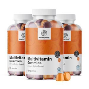 Healthyworld® 3x Multivitamine, Zusammen 360 Gummibonbons