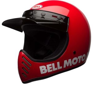 Helm Enduro Bell Moto-3 Klassisch Rot