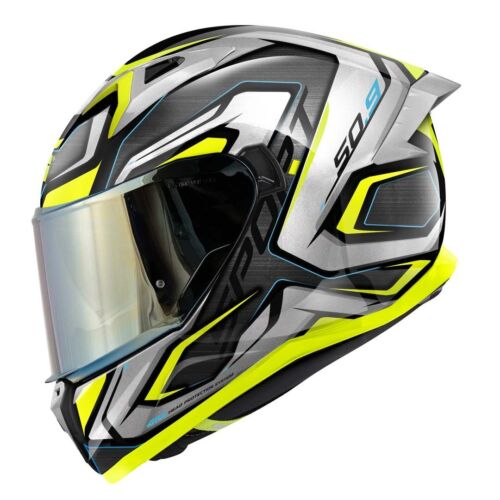 Helm Helmet Integral H50.9 Atomic Gloss Black Silber Yellow Givi Größe M