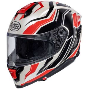 Helm Helmet Motorrad Integral Faser Premier Hyper Rw2 Rot Schwarz Weiß Tg M