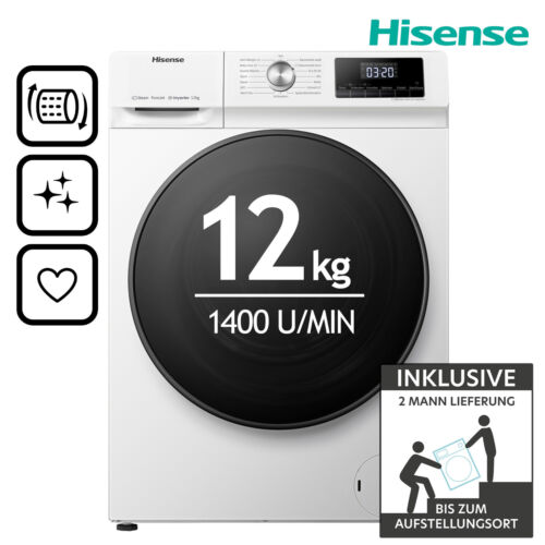 hisense wfqa1214evjm stand-waschmaschine-frontlader / a weiÃŸ