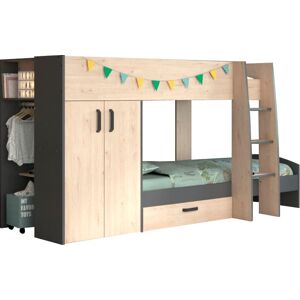 Hochbett Etagenbett Kinderbett Mit Kleiderschrank Bettschubkasten Stauraum Stim