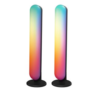 hoftronic™ - double radiance - led-leiste - rgb flow color lichtleiste - google assistant & amazon alexa - wifi + etooth - musiksynchronisation - farbambiente - 2 jahre garantie, blu