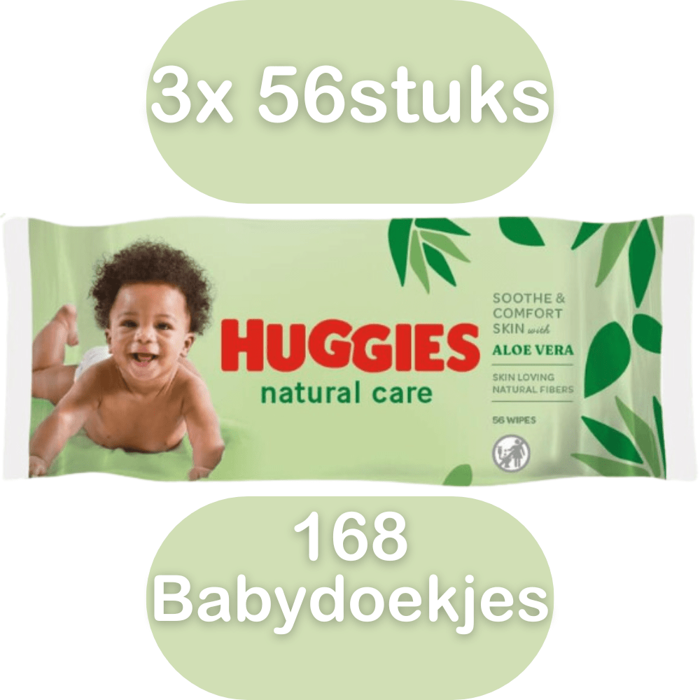 huggies natural care baby feuchttÃ¼cher - 3 x 56 stÃ¼cks - extra care