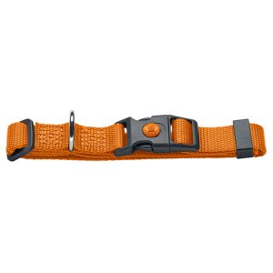 Hunter Halsband London, Orange Vario Basic Gr.m: 30-46cm Halsumfang, B10mm Hund