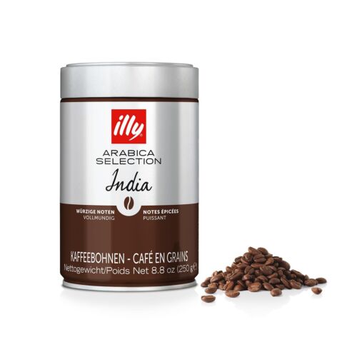 Illy Arabica Selection Indien - 6 X 250g Kaffeebohnen, 100% Arabica