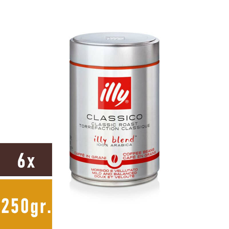 illy espresso classico kaffeebohnen 6x250gr.