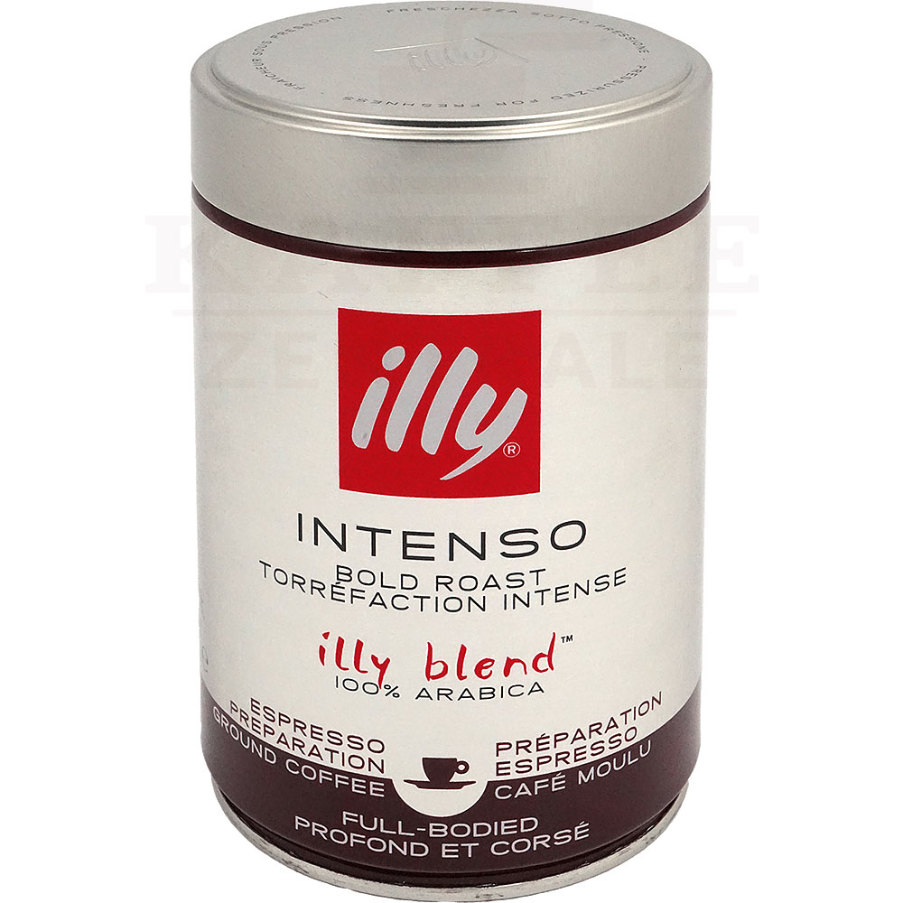 Illy Gemahlen Intenso - Intensive Röstung Für Espresso 12 Dosen Je 250g