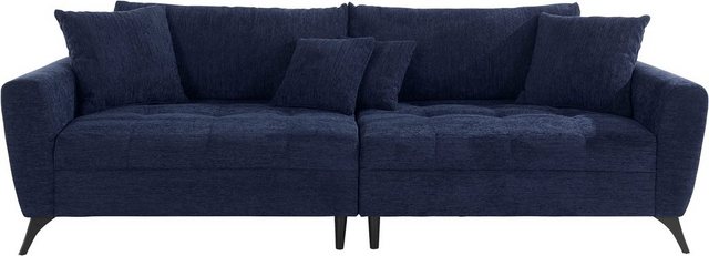 inosign big-sofa lÃ¶rby, auch mit aqua clean-bezug, feine steppung im sitzbereich, lose kissen blau