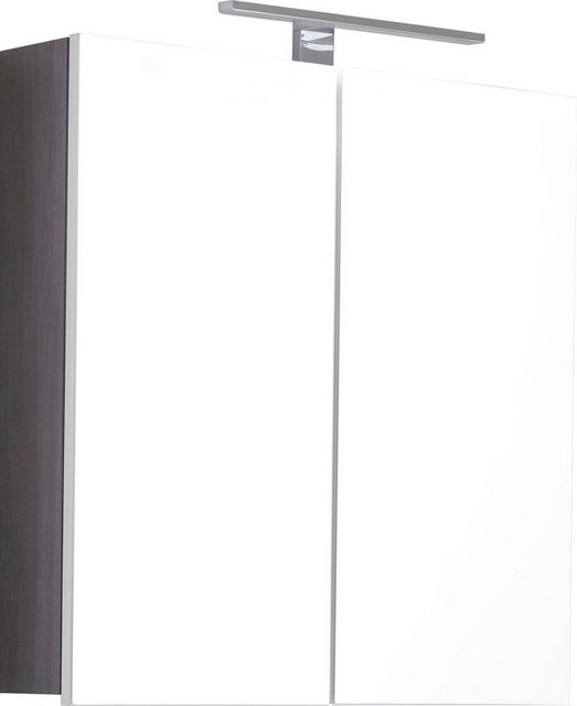 inosign spiegelschrank sovana breite 60 cm, wahlweise mit oder ohne led-beleuchtung grau