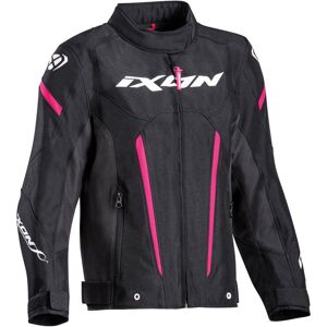 Ixon Striker Kinder Motorrad Textiljacke - Schwarz Pink - 10 Jahre - Unisex