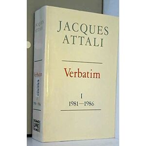 Jacques Attali - Gebraucht Verbatim- Tome 1 Vendu Seul- 1981-1986 - Preis Vom 29.04.2024 04:59:55 H