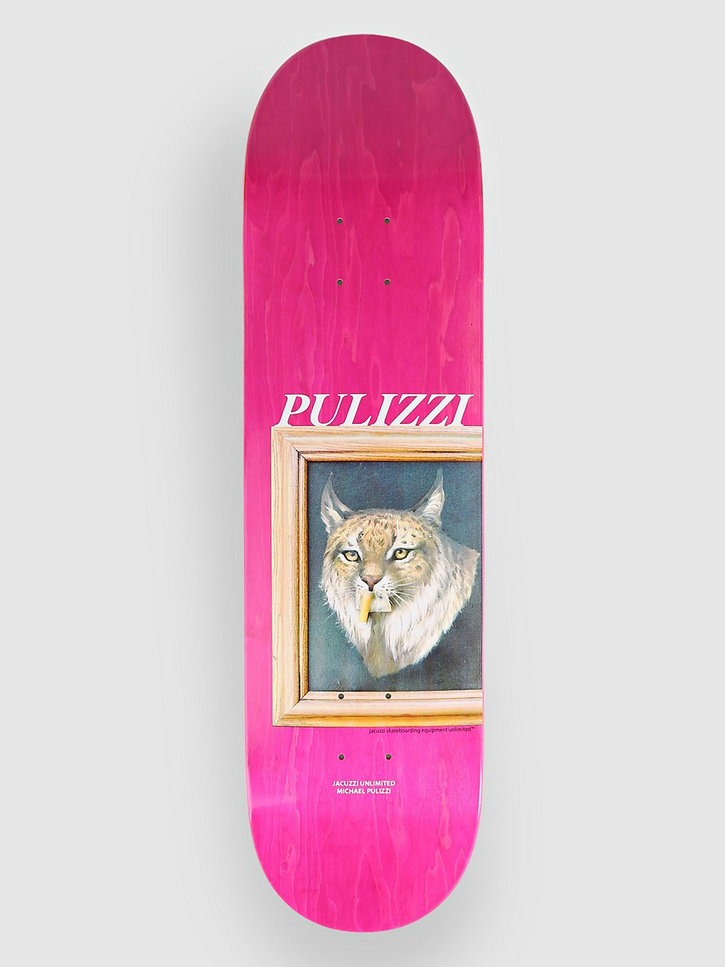 jacuzzi unlimited michael pulizzi bobcat 8.375 skateboard deck pink