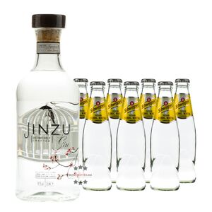 Jinzu Gin (41,3 % Vol, 0,7l) & 7x Schweppes Indian Tonic (0,2l) Inkl 0,70€ Pfand