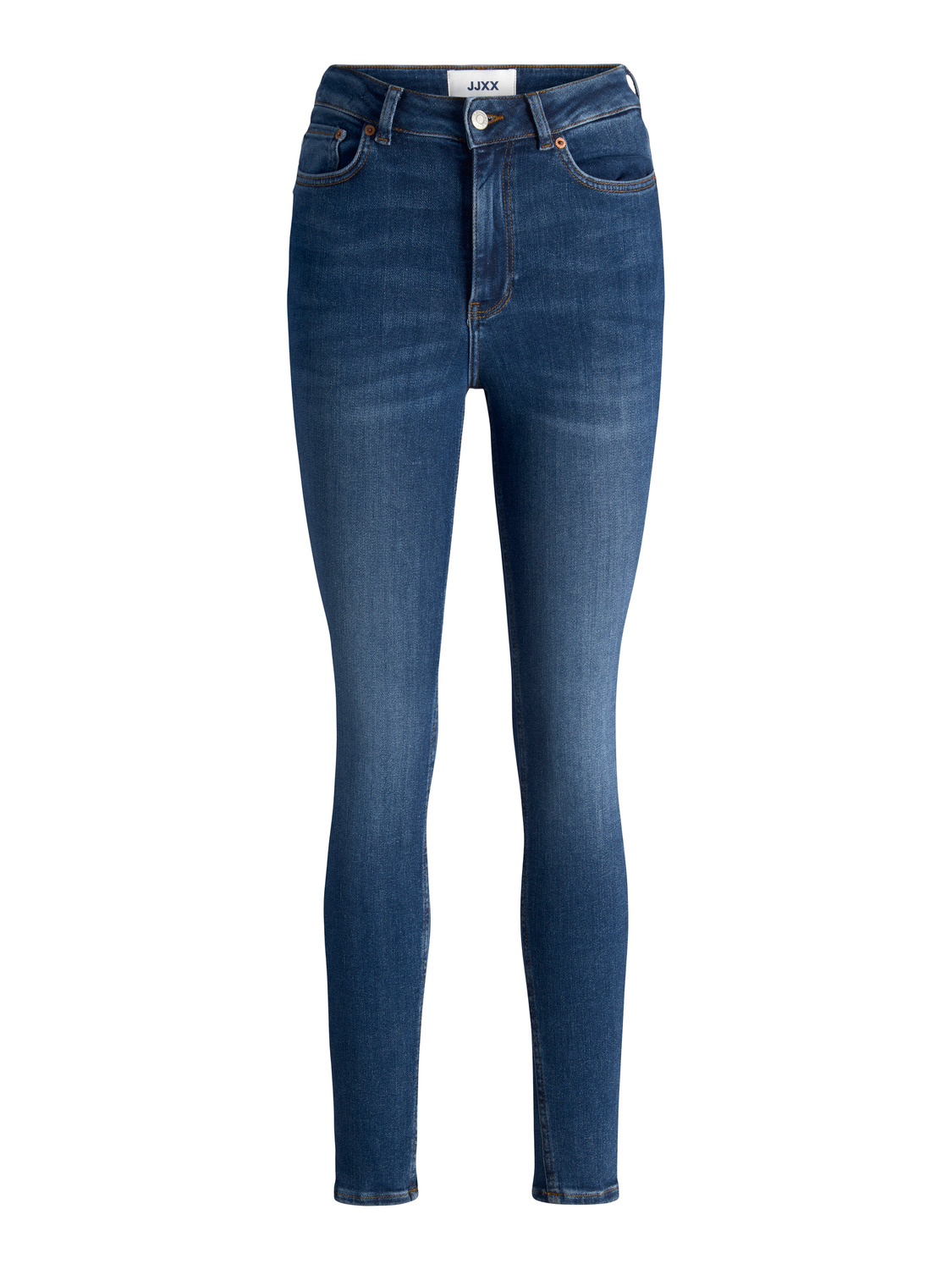 jjxx skinny jeans mit hoher taille frau vienna bleu donna