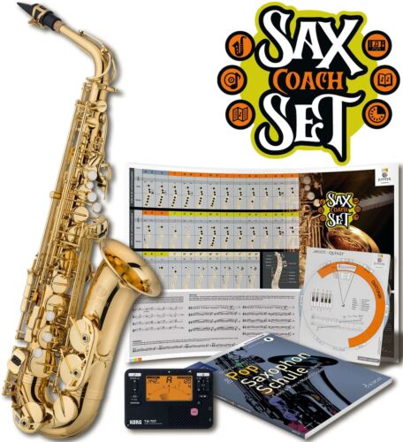 Jupiter Jas700q-scs Alt Saxophon Sax Coach Set