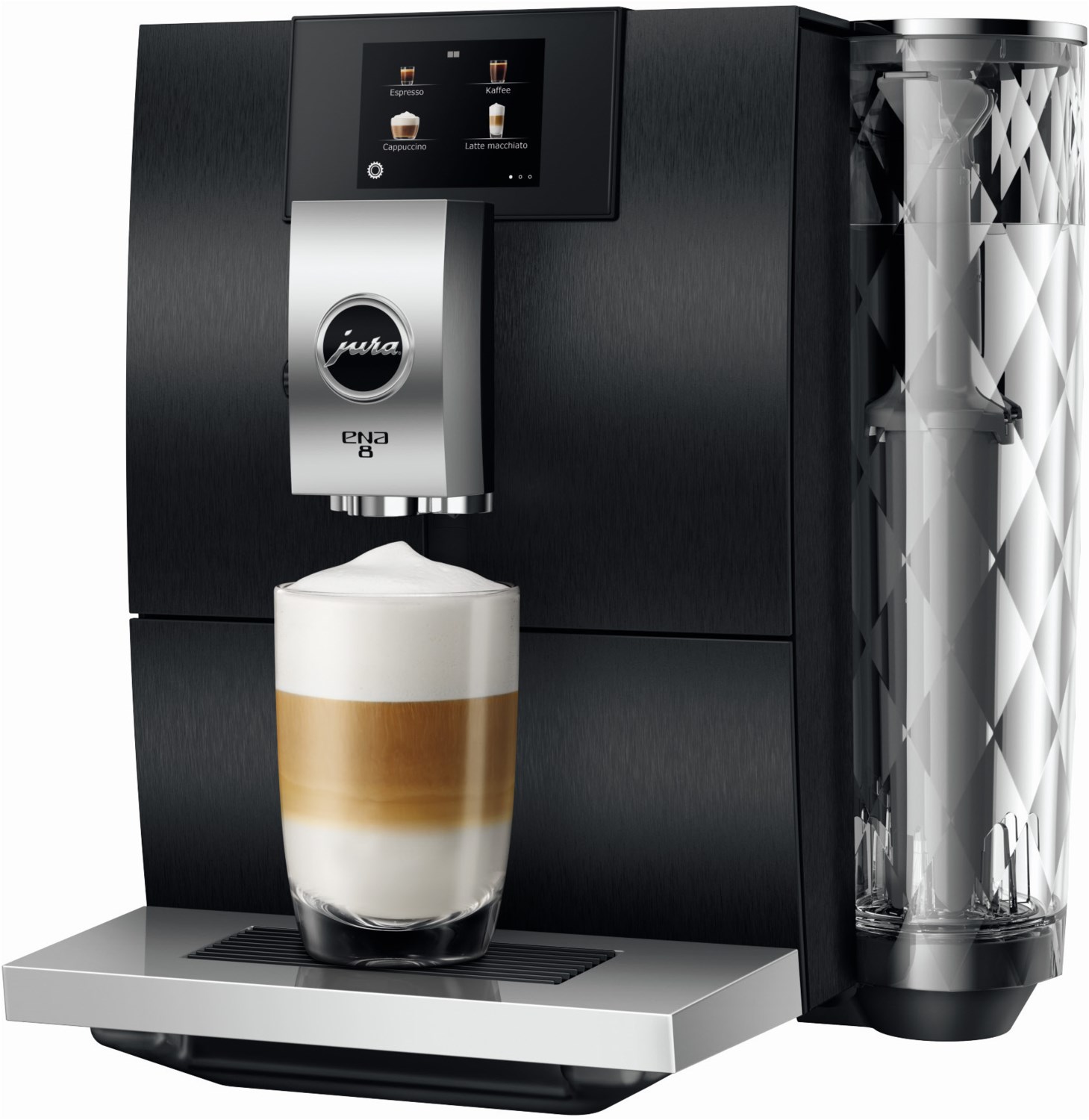 jura ena 8 signature line kaffee-vollautomat aluminium dark inox (ecs)