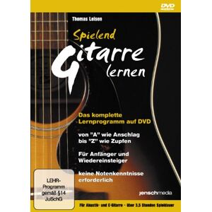 Jürgen Jensch - Gebraucht Spielend Gitarre Lernen - Gitarrenschule Auf Dvd - Die Einfachste Art, Gitarre Spielen Zu Lernen - Preis Vom 28.03.2024 06:04:05 H