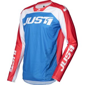 Just1 J-force Terra Motocross Jersey - Weiss Rot Blau - S - Unisex