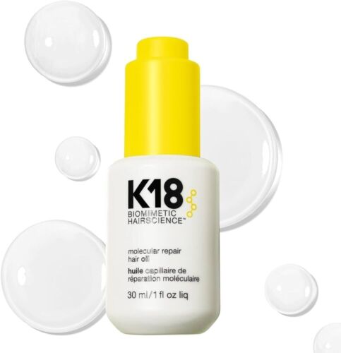 K18 Biomimetic Hairscience Molecular Repair Hair Oil 30ml X3